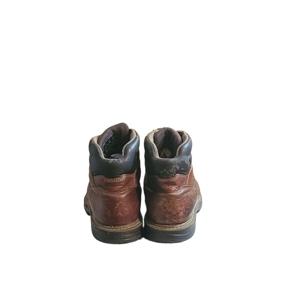 Men Vintage Leather Brown Work Boots By Wolverine Size 10.5M/Men Utility Boots - Picture 4 of 11